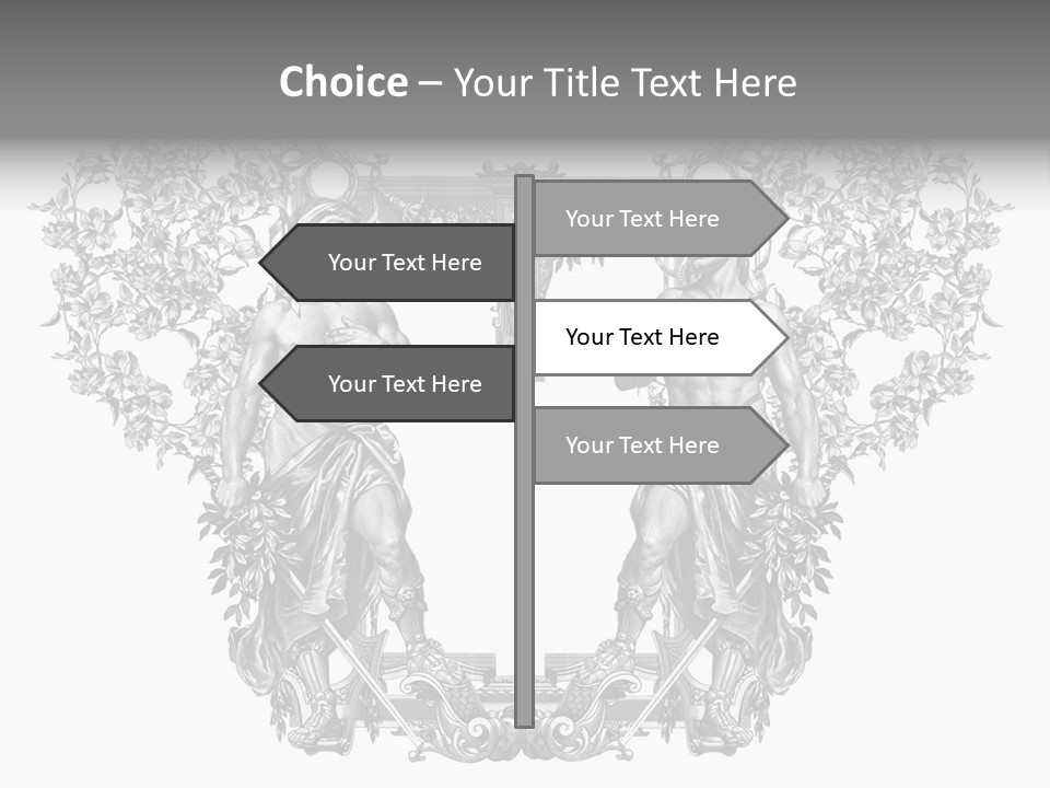 Rose Element Graphic PowerPoint Template
