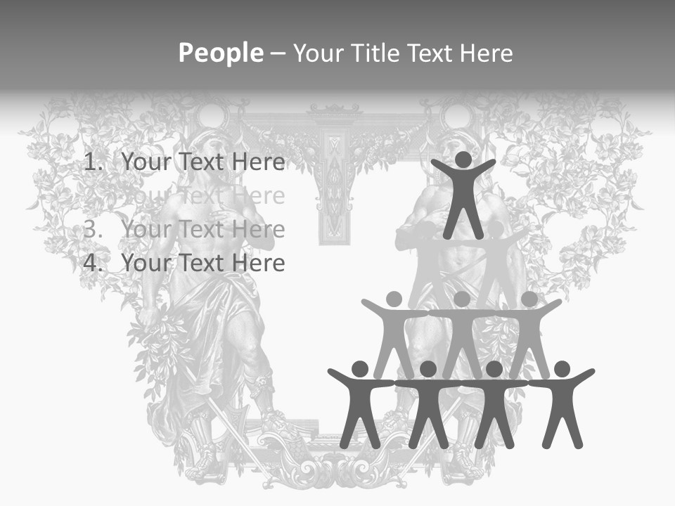 Rose Element Graphic PowerPoint Template