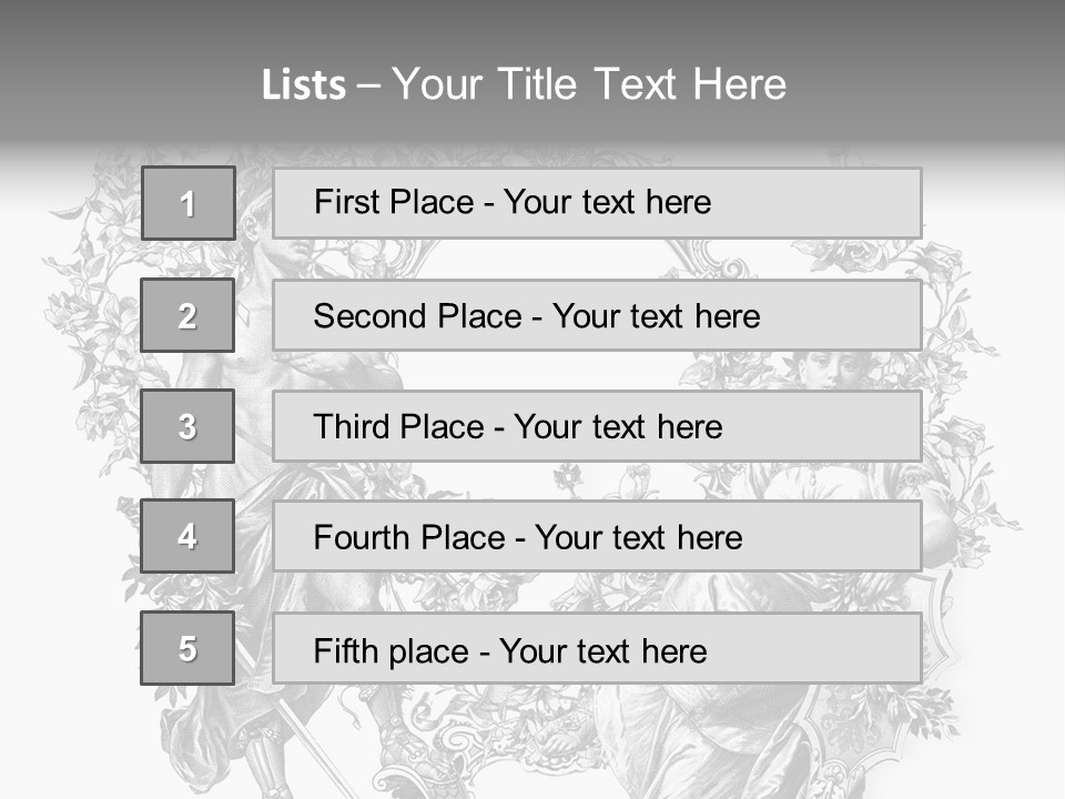 Ornament Graphic Art PowerPoint Template