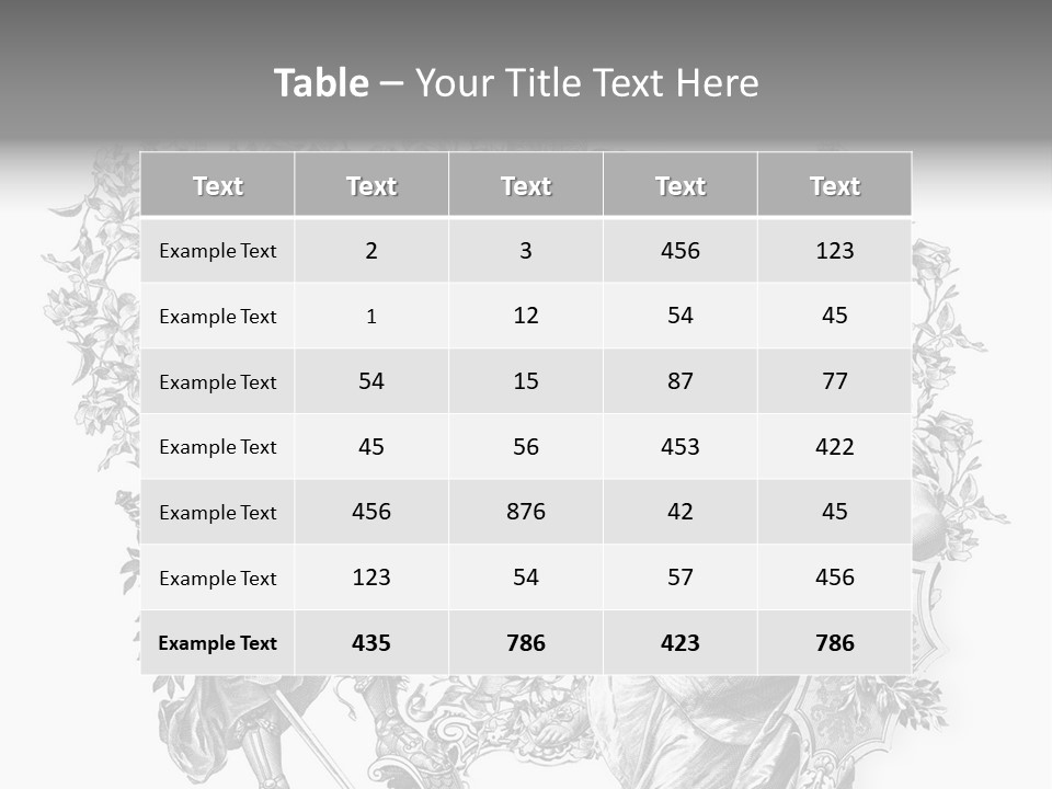 Ornament Graphic Art PowerPoint Template