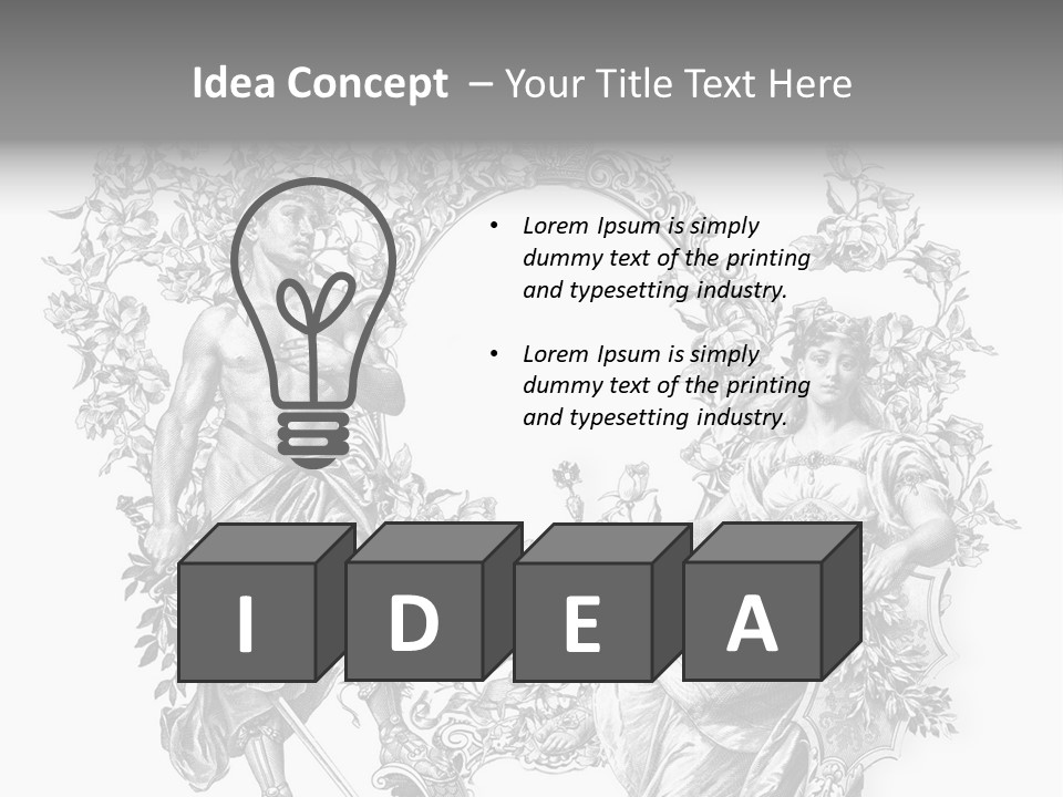 Ornament Graphic Art PowerPoint Template