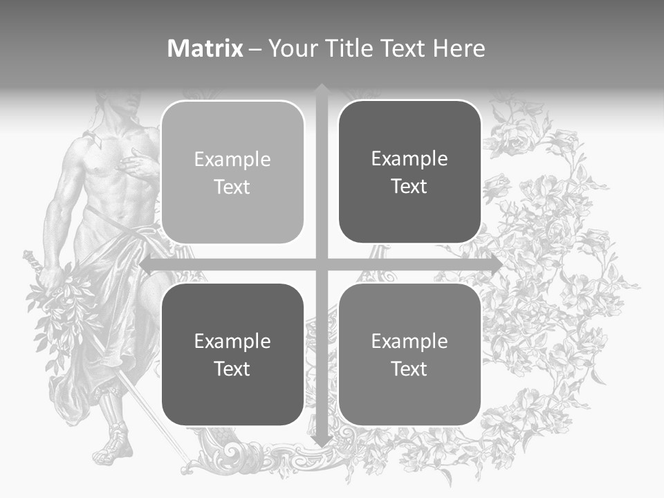 Art Engraving Gladiator PowerPoint Template