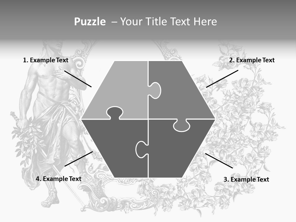 Art Engraving Gladiator PowerPoint Template