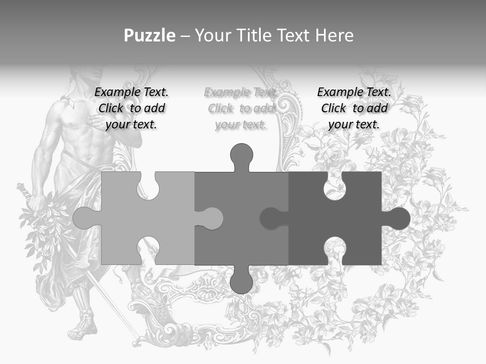 Art Engraving Gladiator PowerPoint Template