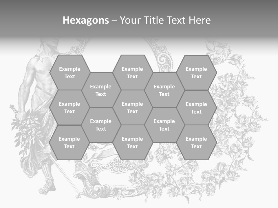 Art Engraving Gladiator PowerPoint Template