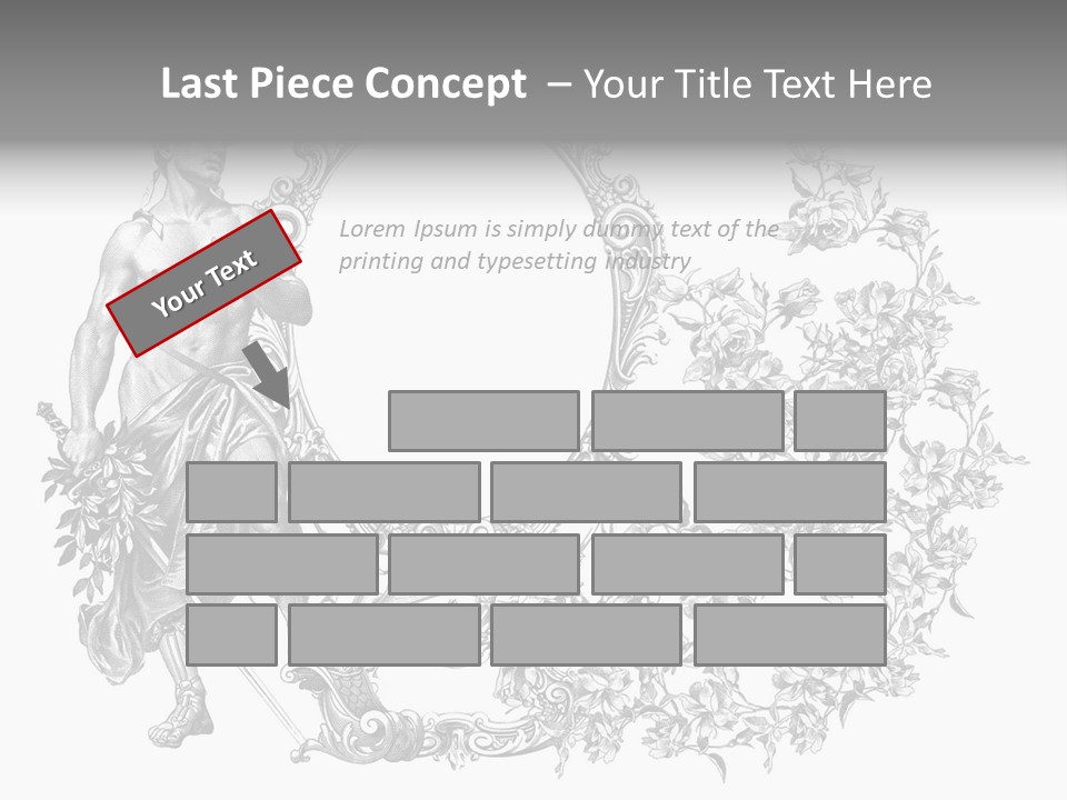 Art Engraving Gladiator PowerPoint Template