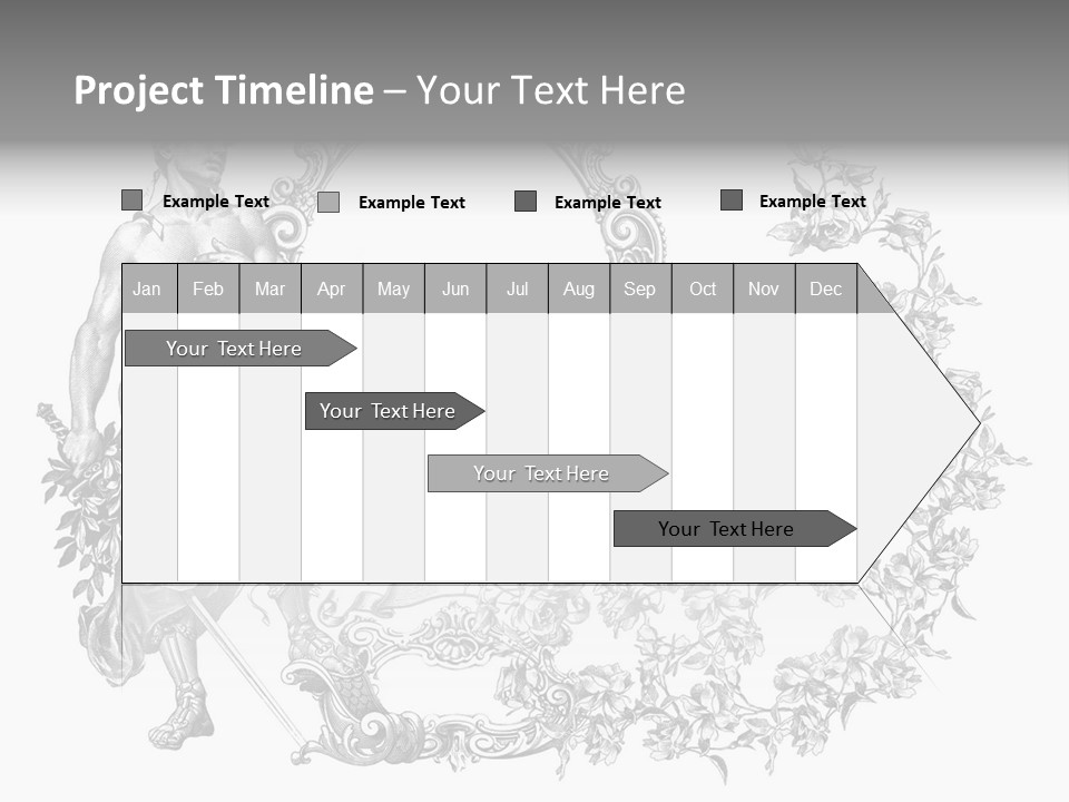 Art Engraving Gladiator PowerPoint Template