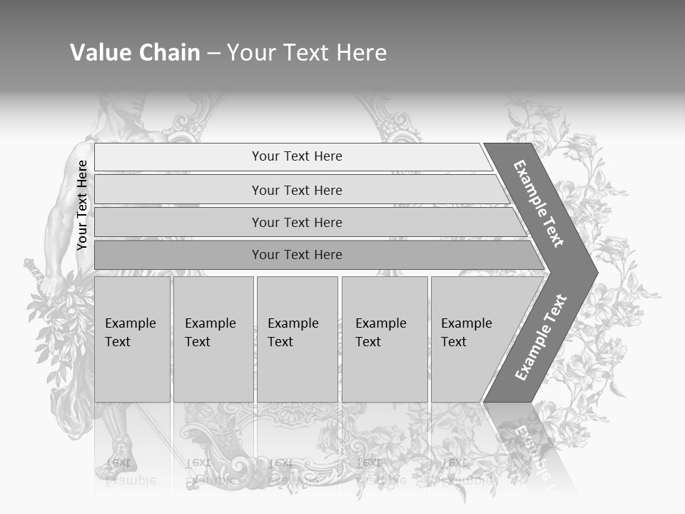 Art Engraving Gladiator PowerPoint Template