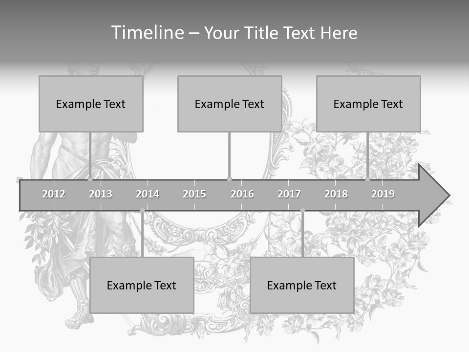 Art Engraving Gladiator PowerPoint Template