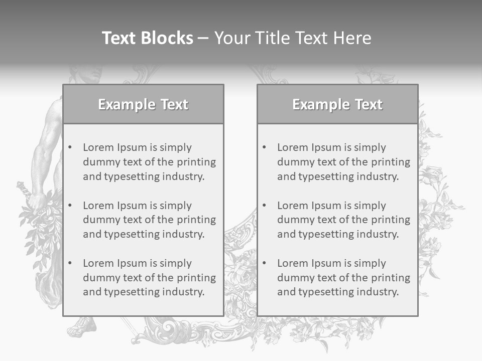 Art Engraving Gladiator PowerPoint Template