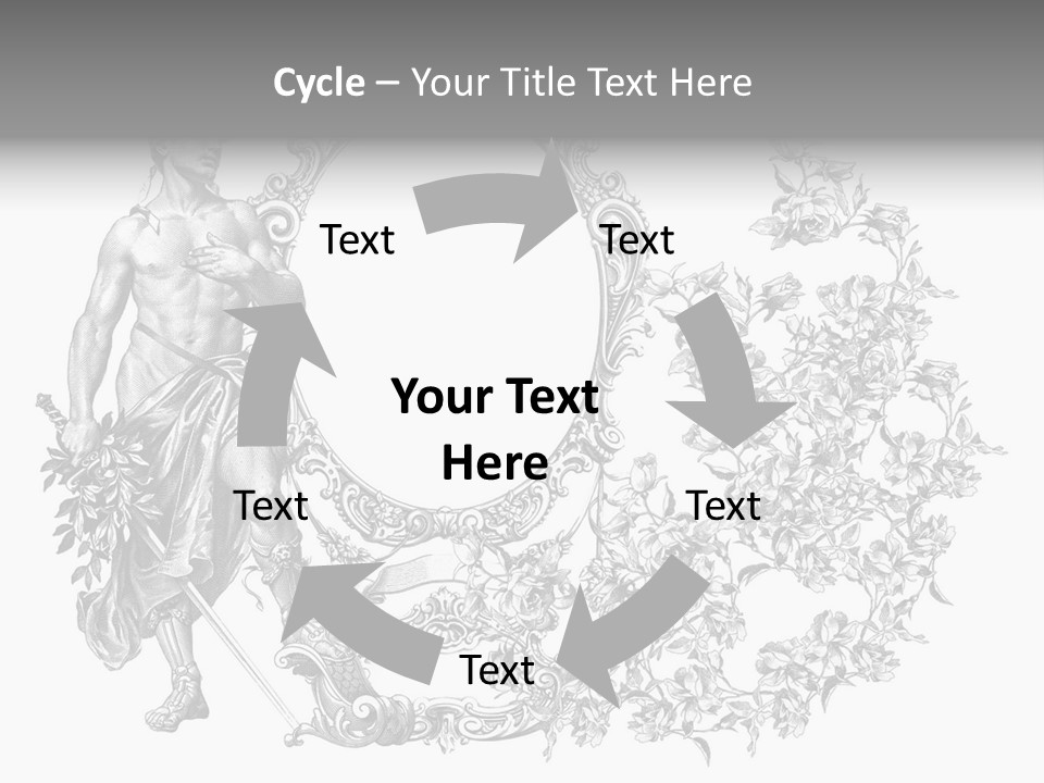 Art Engraving Gladiator PowerPoint Template