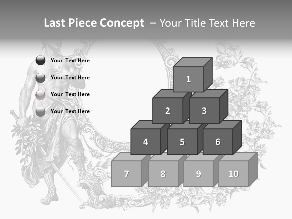 Art Engraving Gladiator PowerPoint Template