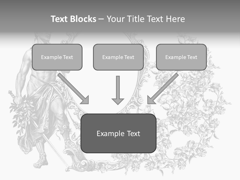 Art Engraving Gladiator PowerPoint Template