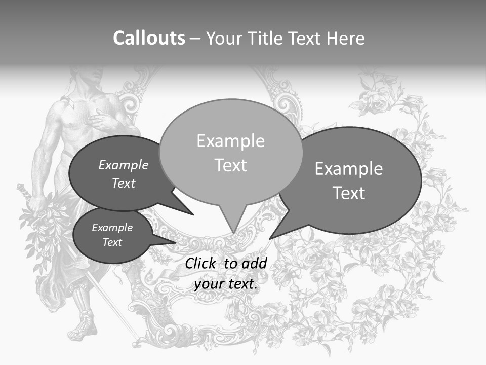 Art Engraving Gladiator PowerPoint Template