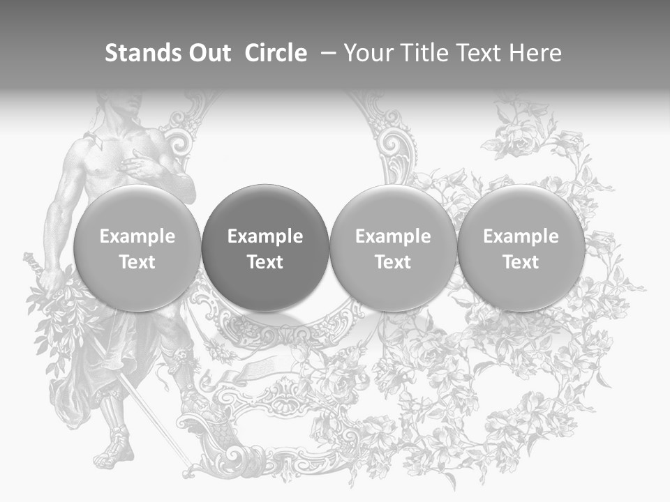 Art Engraving Gladiator PowerPoint Template