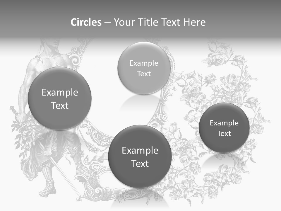 Art Engraving Gladiator PowerPoint Template