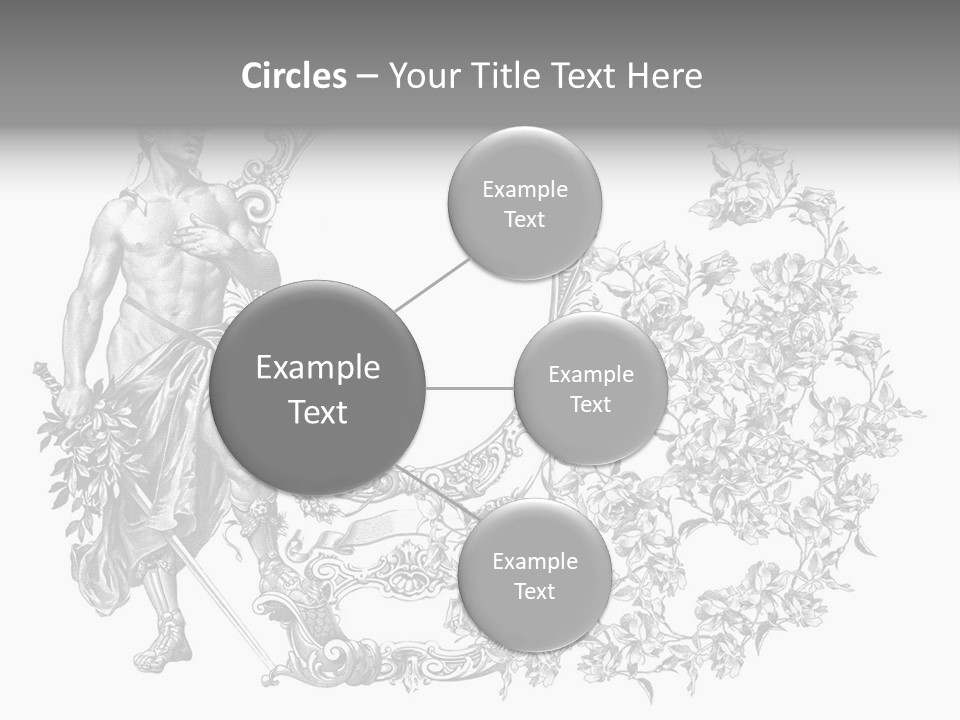 Art Engraving Gladiator PowerPoint Template