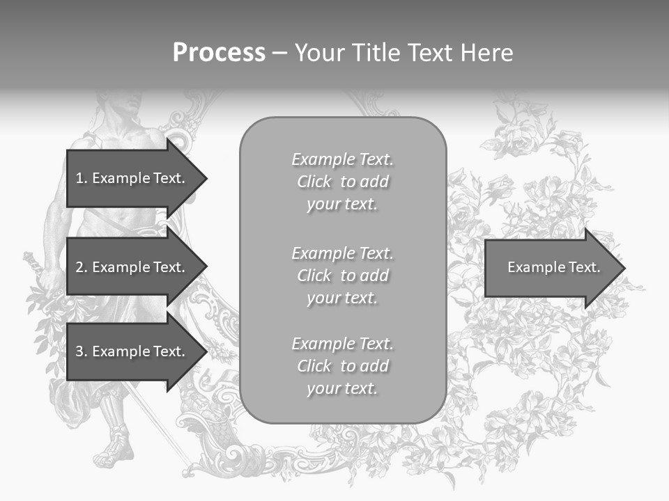 Art Engraving Gladiator PowerPoint Template