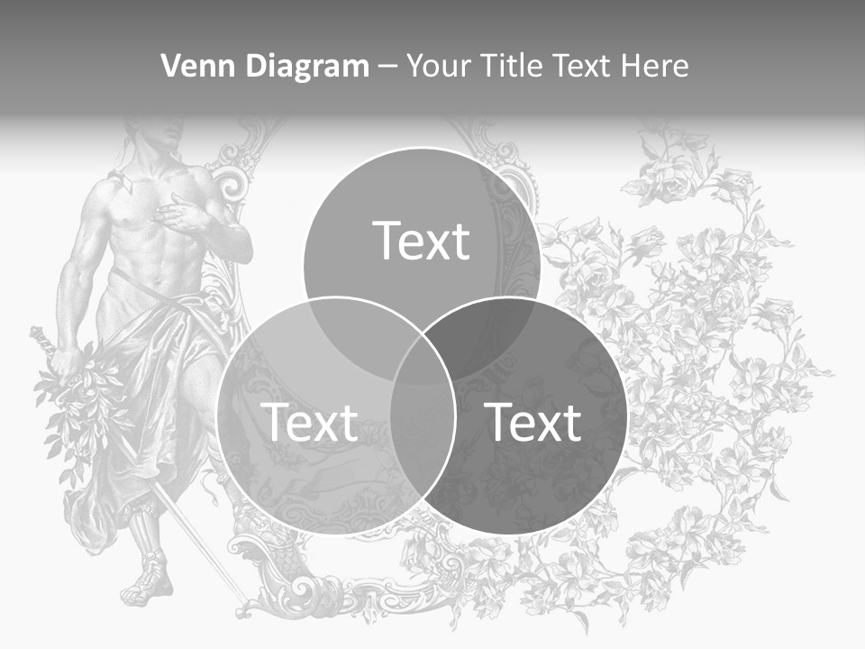 Art Engraving Gladiator PowerPoint Template