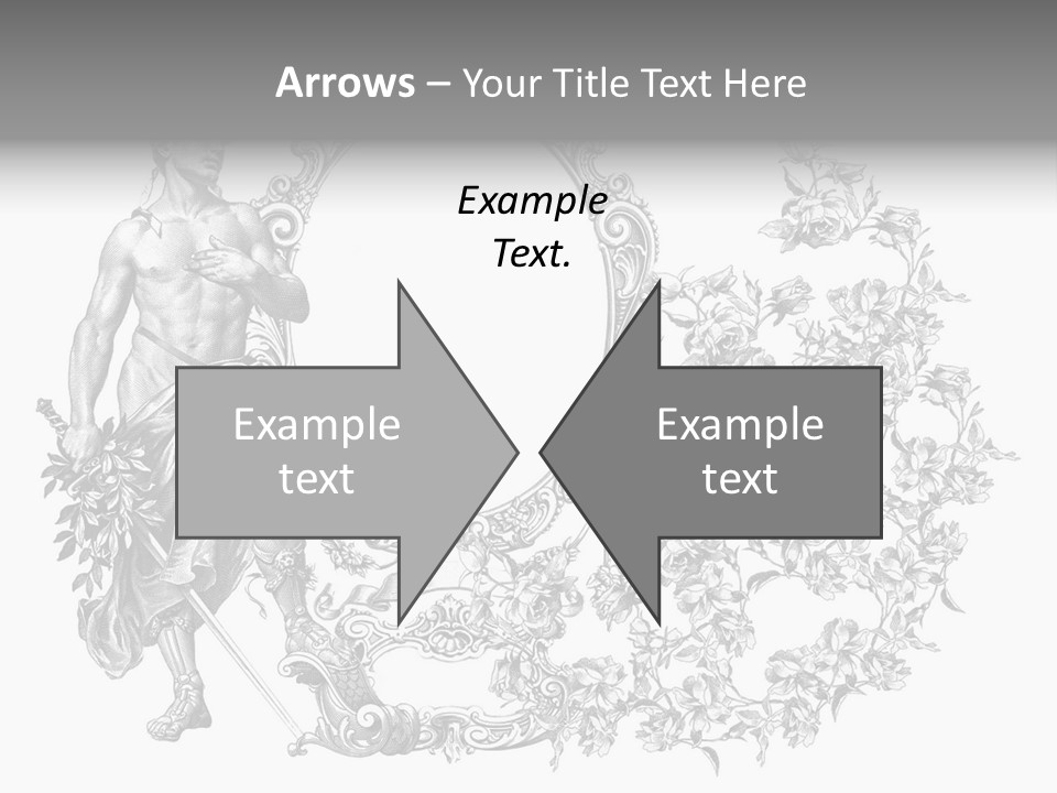 Art Engraving Gladiator PowerPoint Template