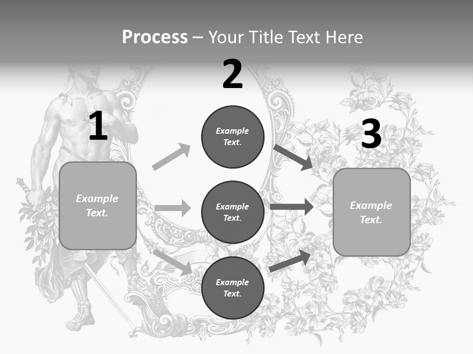 Art Engraving Gladiator PowerPoint Template