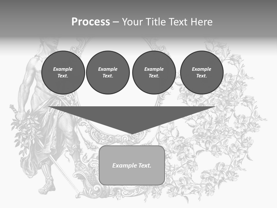 Art Engraving Gladiator PowerPoint Template