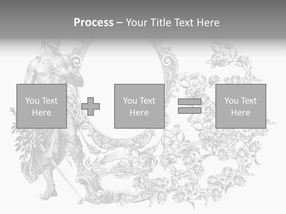 Art Engraving Gladiator PowerPoint Template