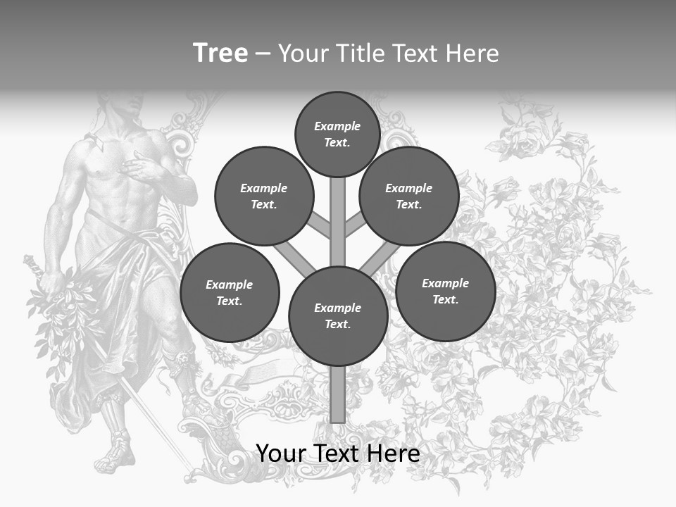 Art Engraving Gladiator PowerPoint Template