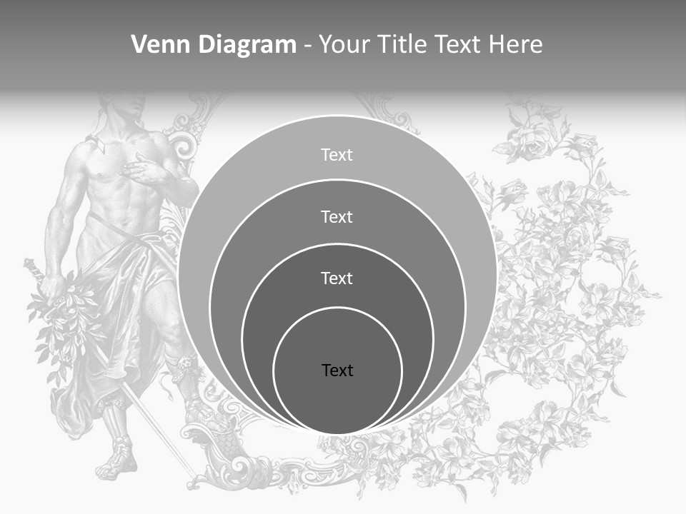 Art Engraving Gladiator PowerPoint Template