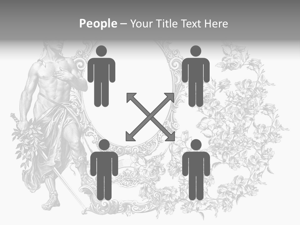 Art Engraving Gladiator PowerPoint Template