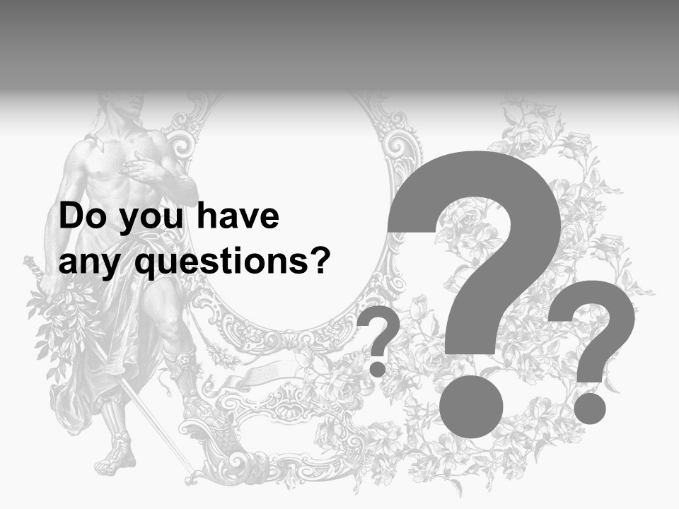 Art Engraving Gladiator PowerPoint Template