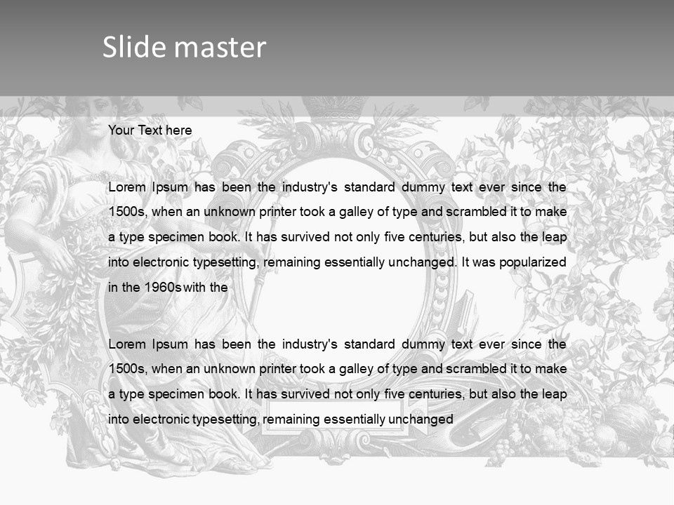 Classical Emblem Popular PowerPoint Template