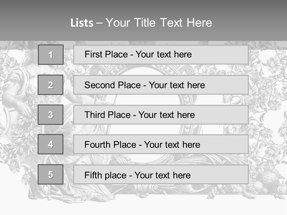 Classical Emblem Popular PowerPoint Template