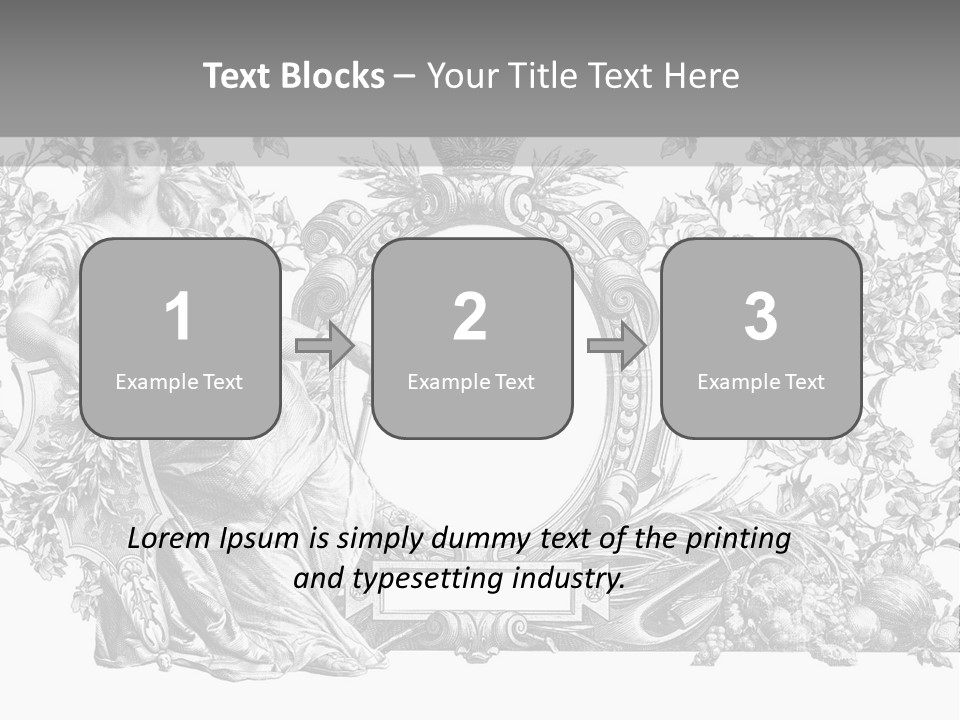 Classical Emblem Popular PowerPoint Template