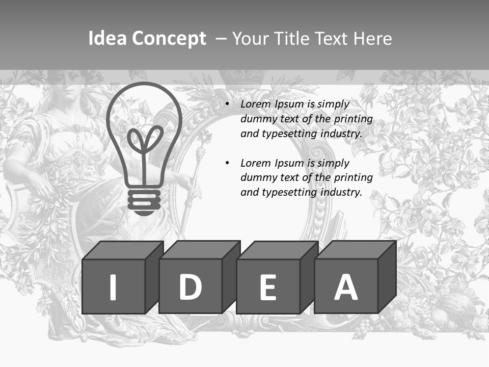 Classical Emblem Popular PowerPoint Template