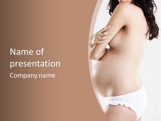 Nude Person White PowerPoint Template