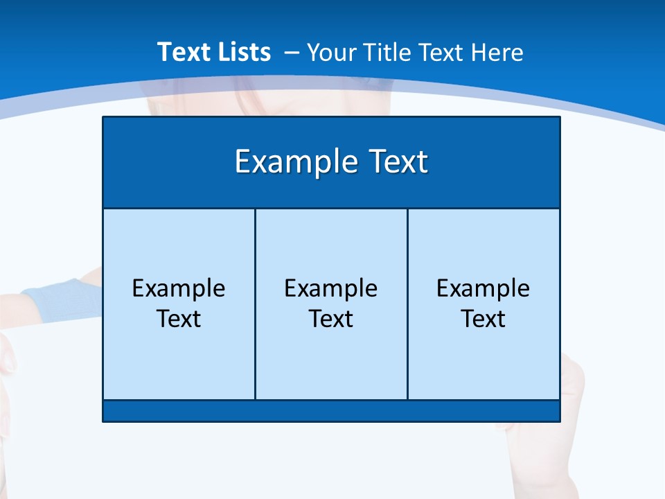 Girl Blank Presenting PowerPoint Template