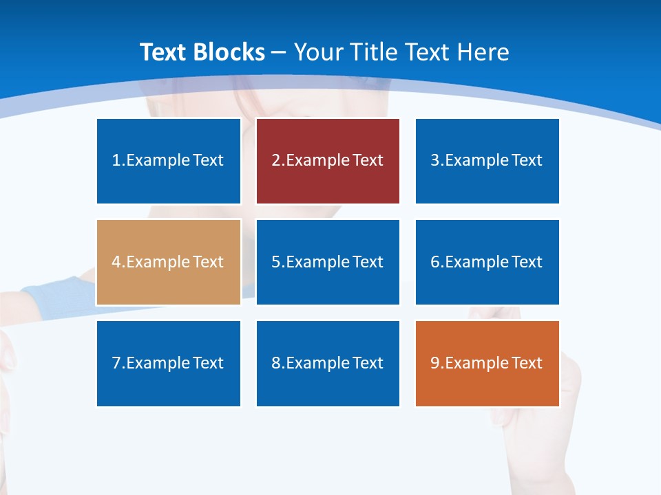 Girl Blank Presenting PowerPoint Template