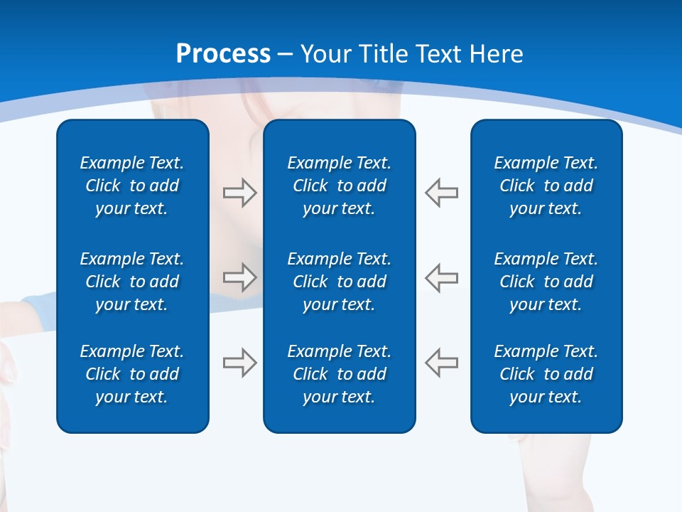 Girl Blank Presenting PowerPoint Template