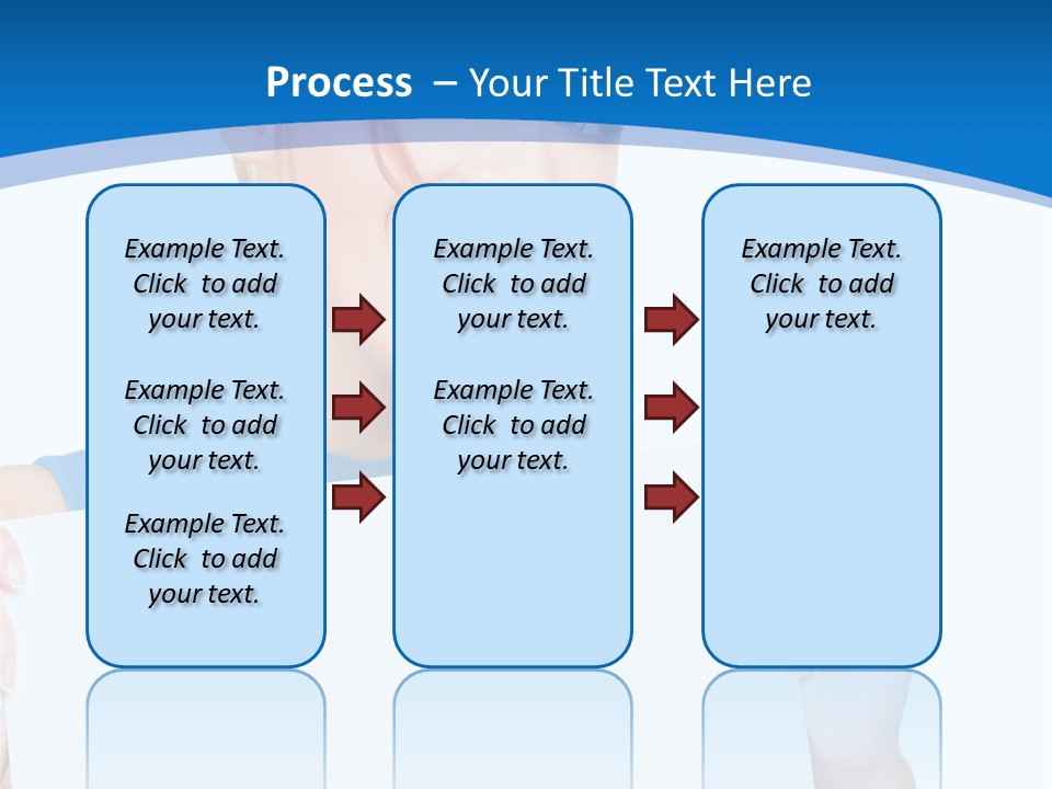Girl Blank Presenting PowerPoint Template