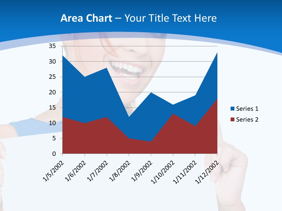 Girl Blank Presenting PowerPoint Template