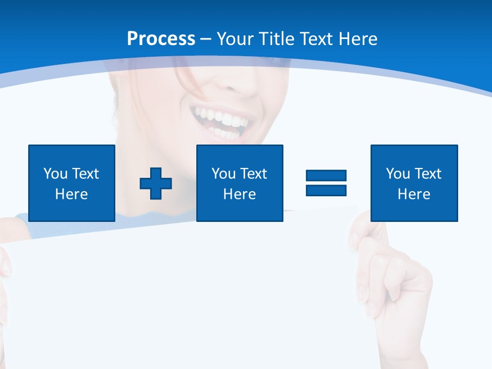 Girl Blank Presenting PowerPoint Template