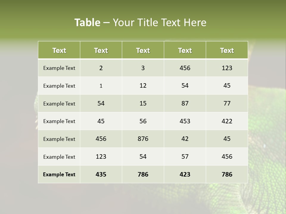 Green Backgrounds Nature PowerPoint Template