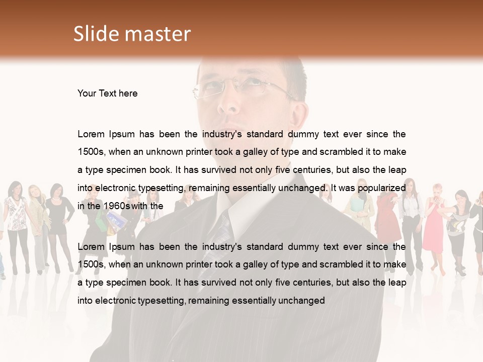 Friends Suit Concept PowerPoint Template