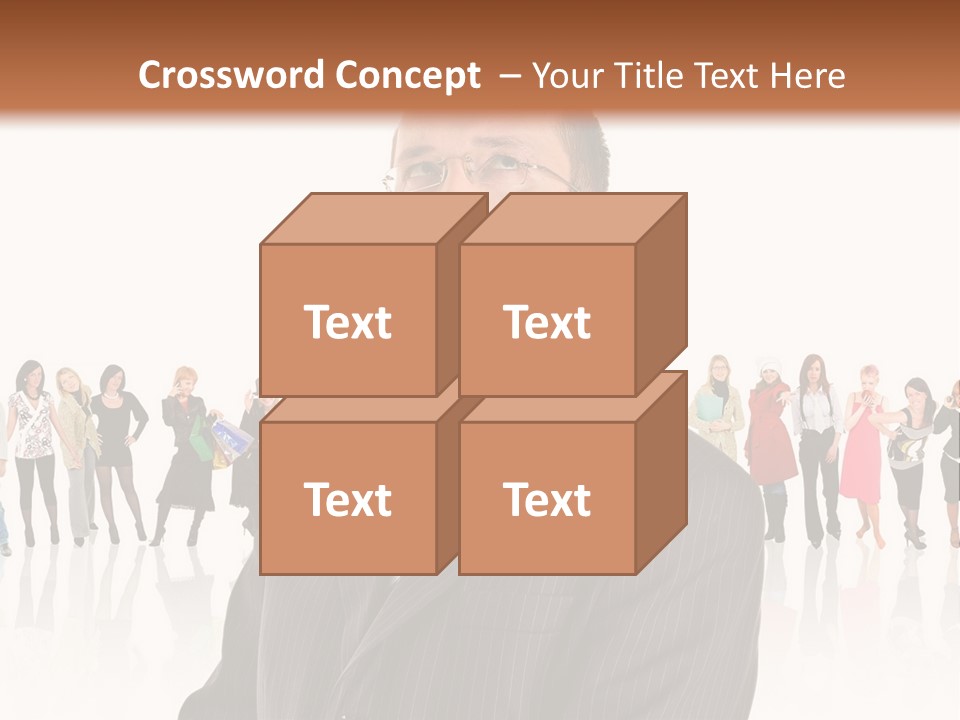 Friends Suit Concept PowerPoint Template