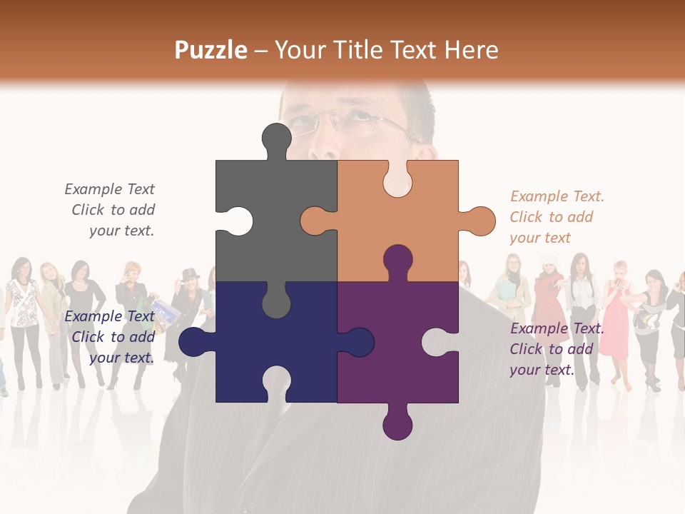 Friends Suit Concept PowerPoint Template