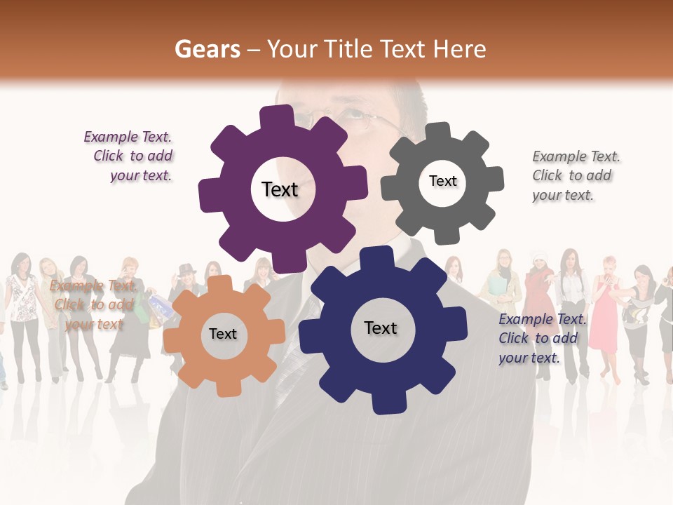 Friends Suit Concept PowerPoint Template