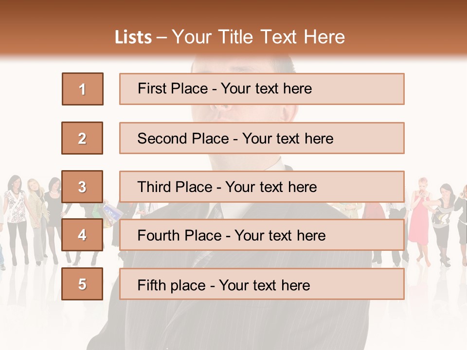 Friends Suit Concept PowerPoint Template