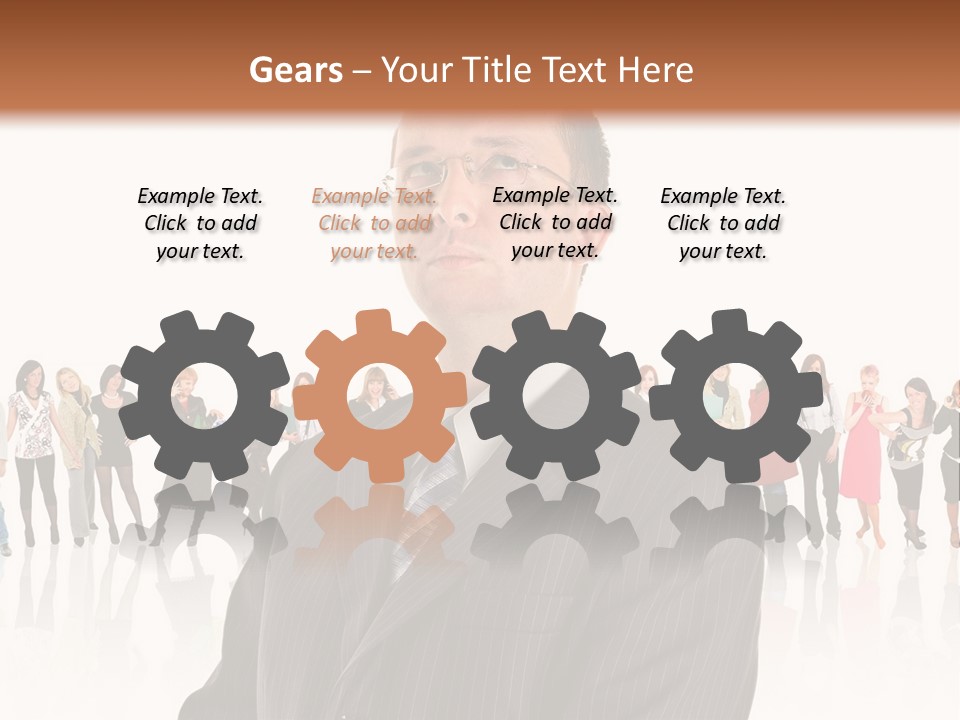 Friends Suit Concept PowerPoint Template