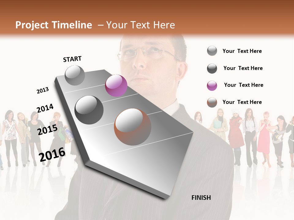 Friends Suit Concept PowerPoint Template